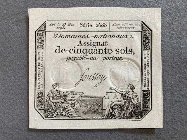 フランス革命期の紙幣