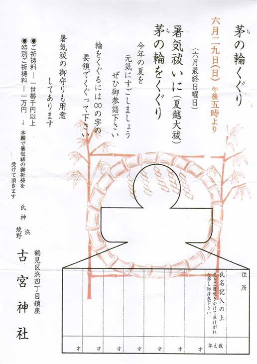 茅の輪くぐり